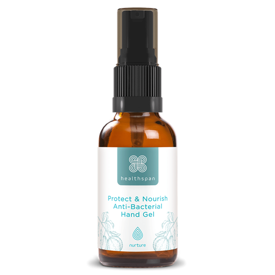 Healthspan Protect & Nourish Anti−Bacterial Gel (50ml)