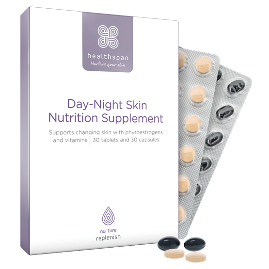 Healthspan Replenish Day−Night Skin Nutrition Supplement (30 capsules & 30 tablets)