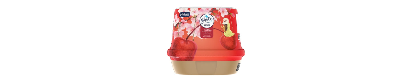 Glade Bathroom Gel Air Freshener Floral Cherries 180g