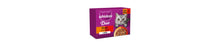 Whiskas 1+ DUO MEATY Combos Wet Cat Food Pouches in Jelly 12 x 85g
