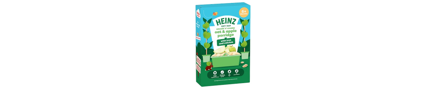 Heinz Baby Food Oat & Apple Porridge 6+ Months 125g