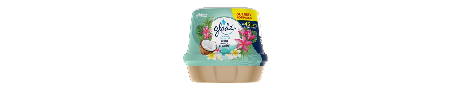 Glade Bathroom Gel Air Freshener Tropical Blossom 180g