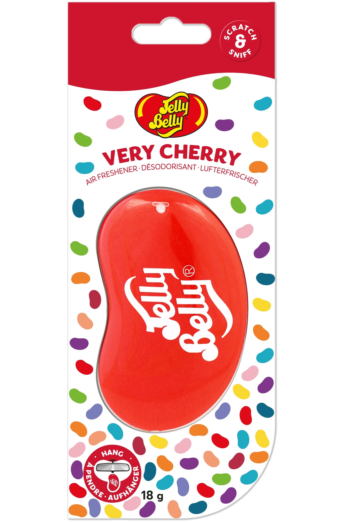 Jelly Belly 3D Hanging Air Freshener Very Cherry