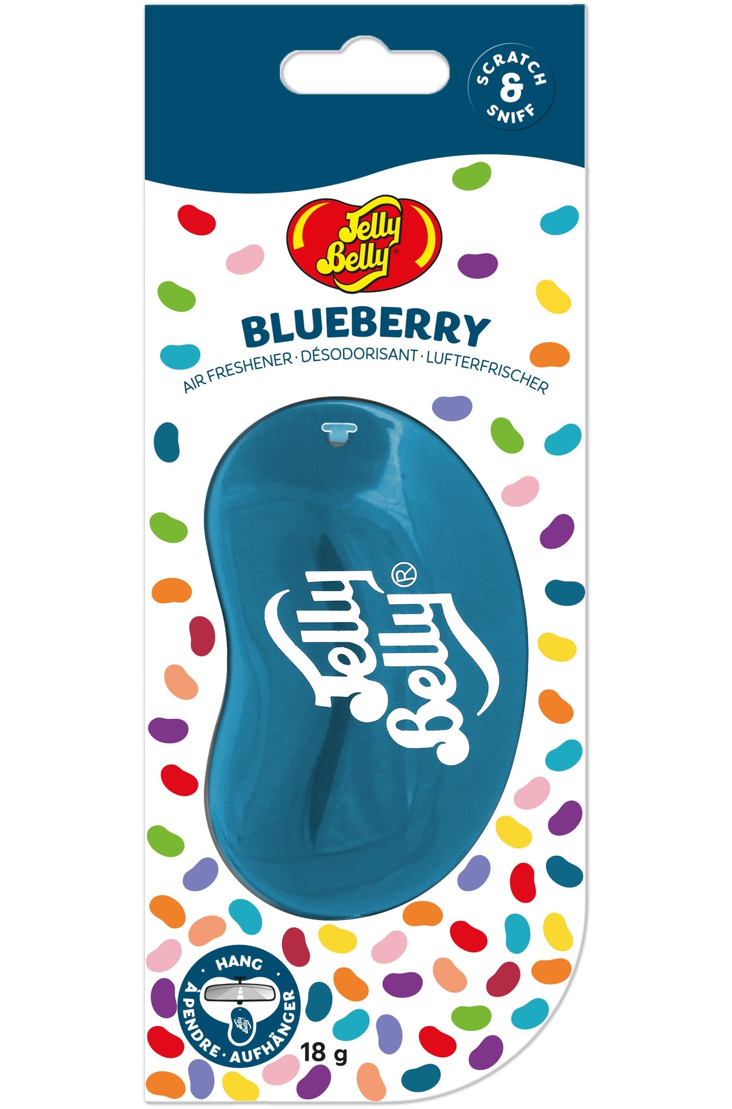 Jelly Belly 3D Hanging Air Freshener Blueberry
