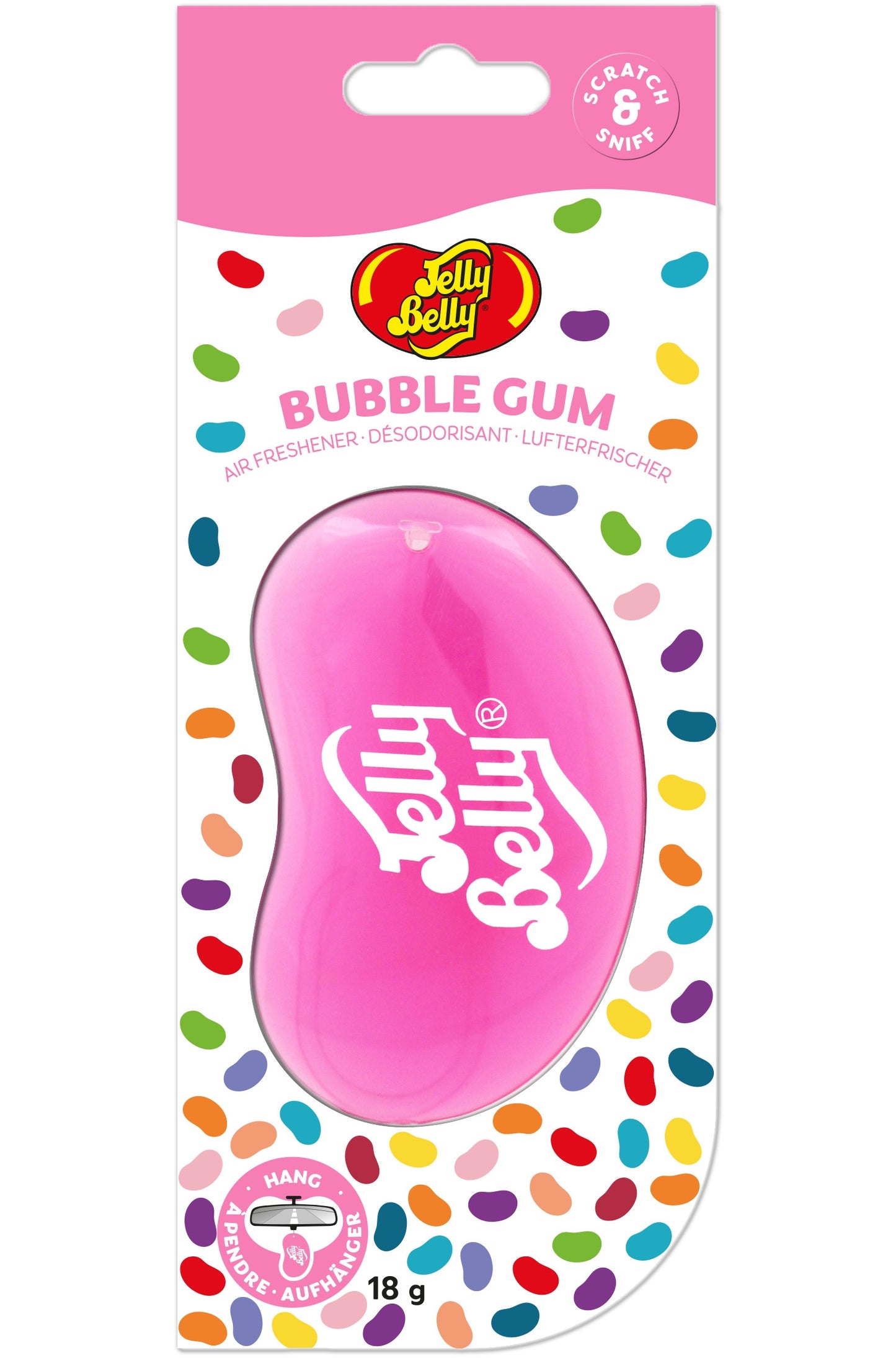 Jelly Belly 3D Hanging Air Freshener Bubblegum