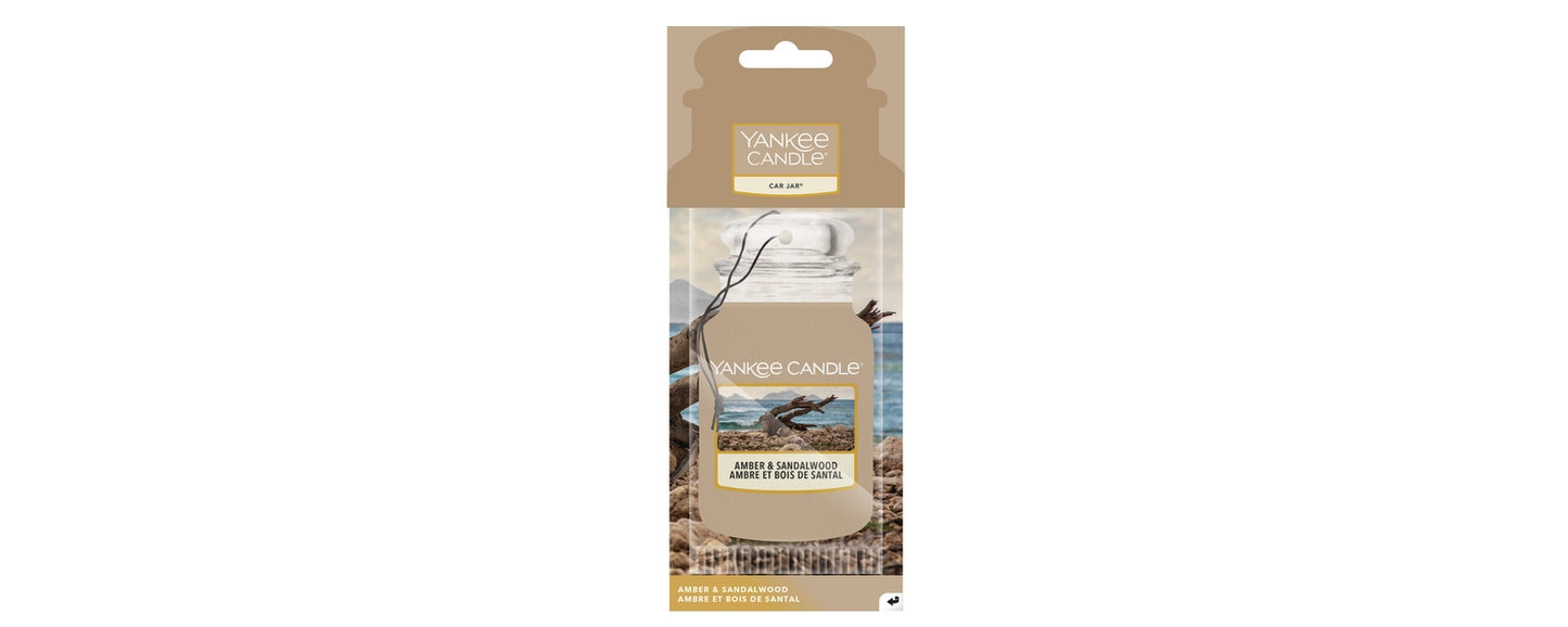 Yankee Candle Car Jar Amber & Sandalwood Air Freshener