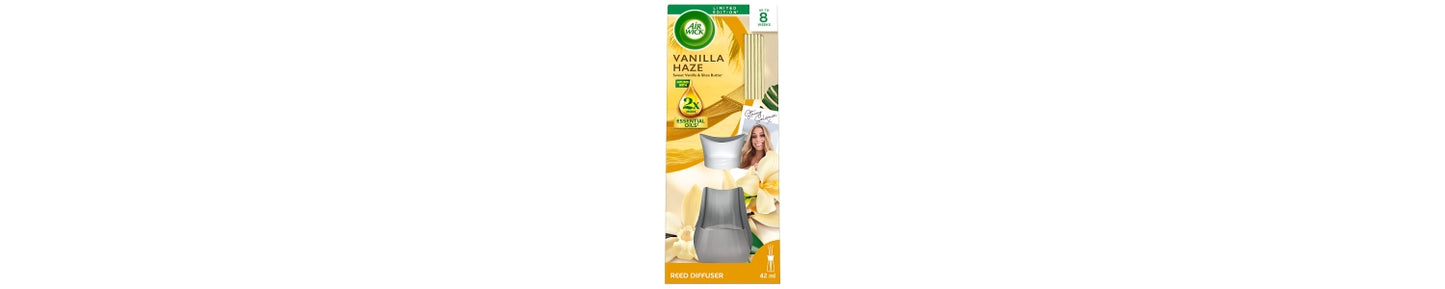 Air Wick Vanilla Haze Essential Oils Reeds Diffuser 42ml