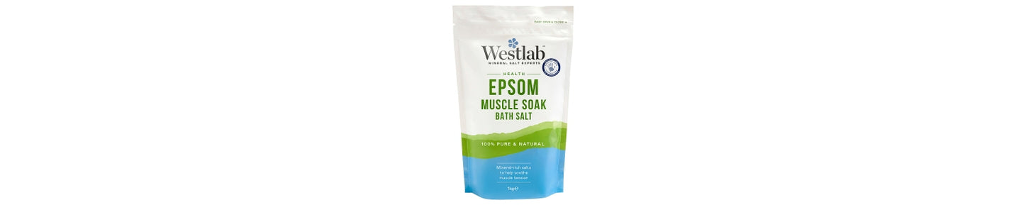 Westlab Health Epsom Muscle Soak Bath Salt 1kg
