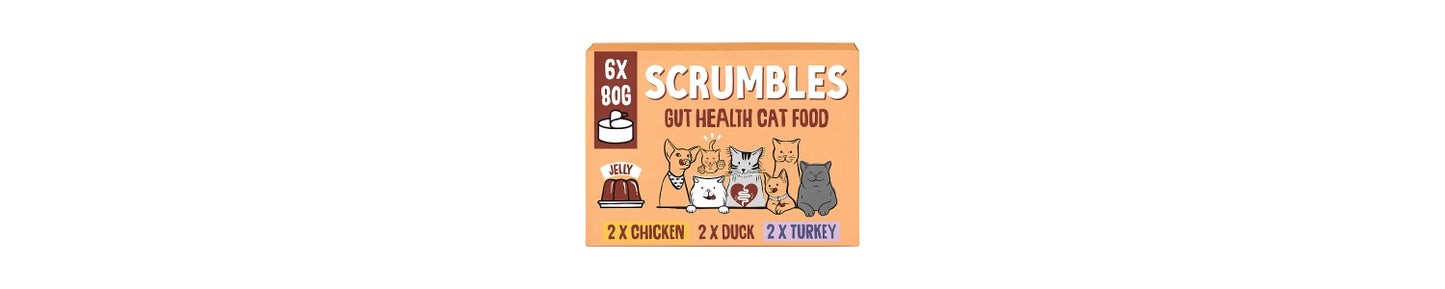 Scrumbles Meat Selection in Jelly 6 X 80g