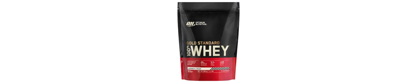 Optimum Nutrition 100% Gold Standard Whey Protein Powder Cookies & Cream 15 servings 480g