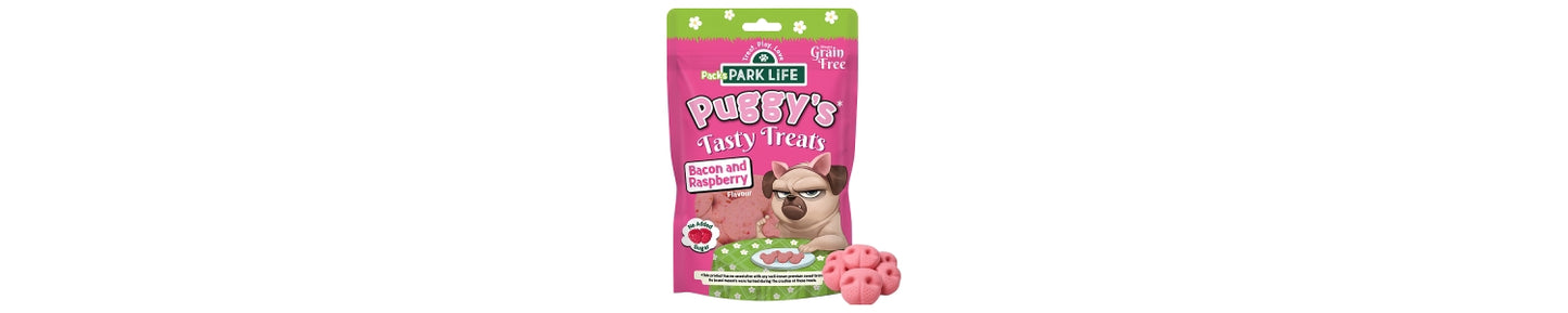 Park Life Puggy's Tasty Treats Bacon and Raspberry Flavour