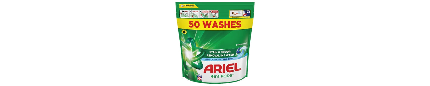 Ariel 4in1 PODS®, Washing Capsules 50