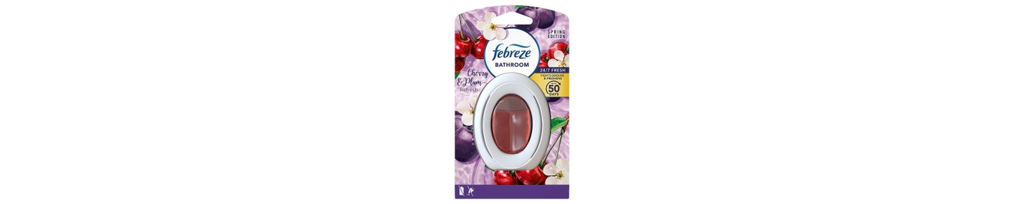 Febreze Bathroom Continuous Air Freshener Plum & Cherry Refresh 1 Count