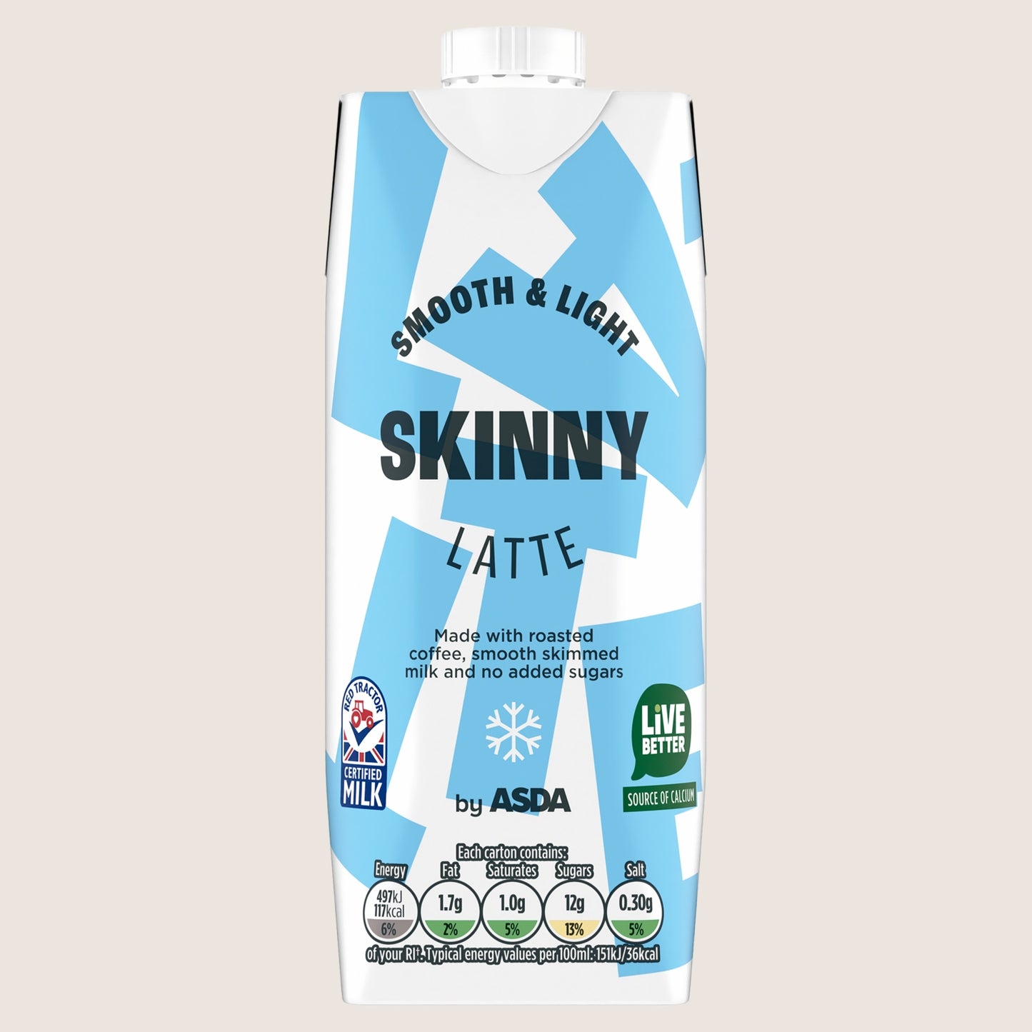 ASDA Skinny Latte Rainforest Alliance Certified 330ml
