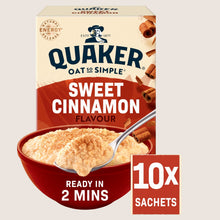 Quaker Oat So Simple Sweet Cinnamon Porridge Sachets Wholegrain 10x33g