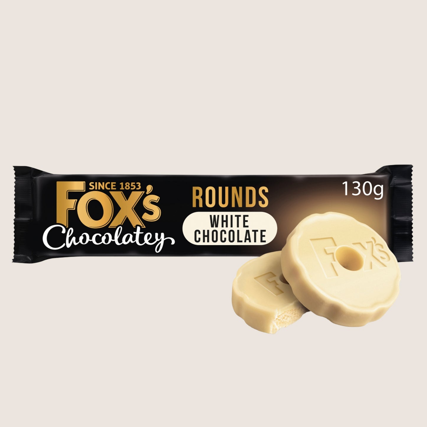Fox's Chocolatey Biscuits White Chocolate Rounds White Chocolate 130g