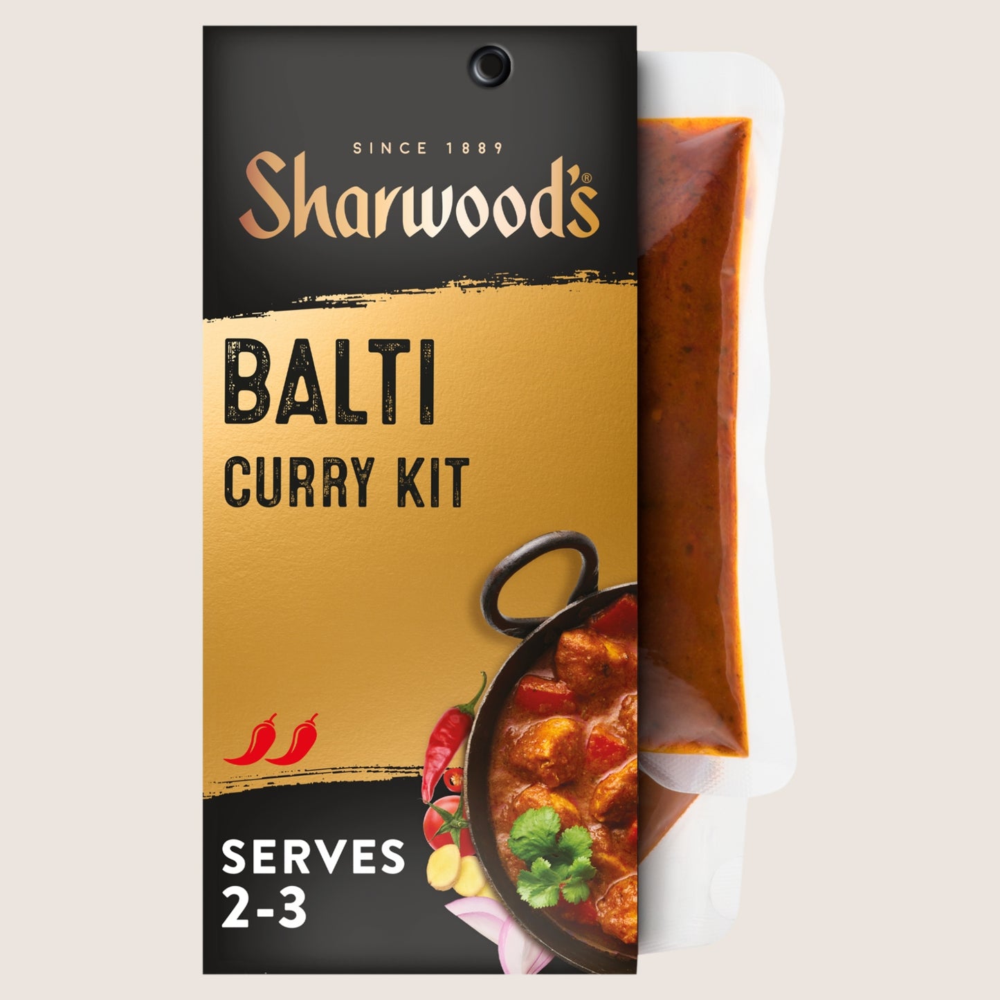 Sharwood's Indian Balti Curry Sauce Meal Kit No Artificial Additives 280g