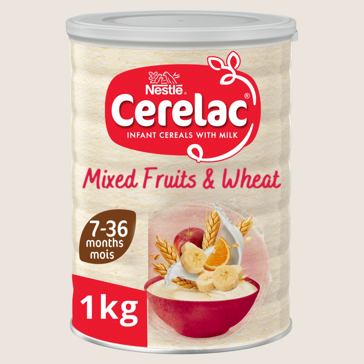 Cerelac Infant Cereals with Milk Mixed Fruits & Wheat 7+ Months Gentle Formula 1kg
