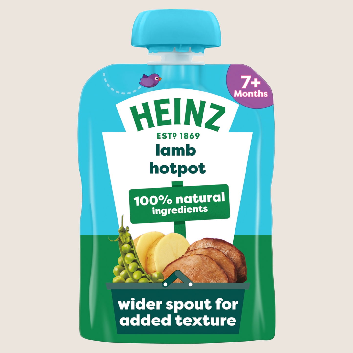 Heinz Lamb Hot Pot Baby Food Pouch 7+ Months No Artificial Additives 130g