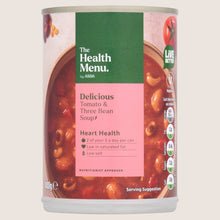 The Health Menu by ASDA The Health Menu Tomato & Three Bean Soup No Artificial Additives 400g