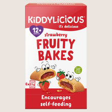Kiddylicious Strawberry Fruity Bakes 12+ Months Free From Artificial Additives 6 x 22g