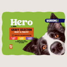 Hero by ASDA Hero Working Dog Meat & Poultry Gravy Selection Complete Nutrition 24 x 400g