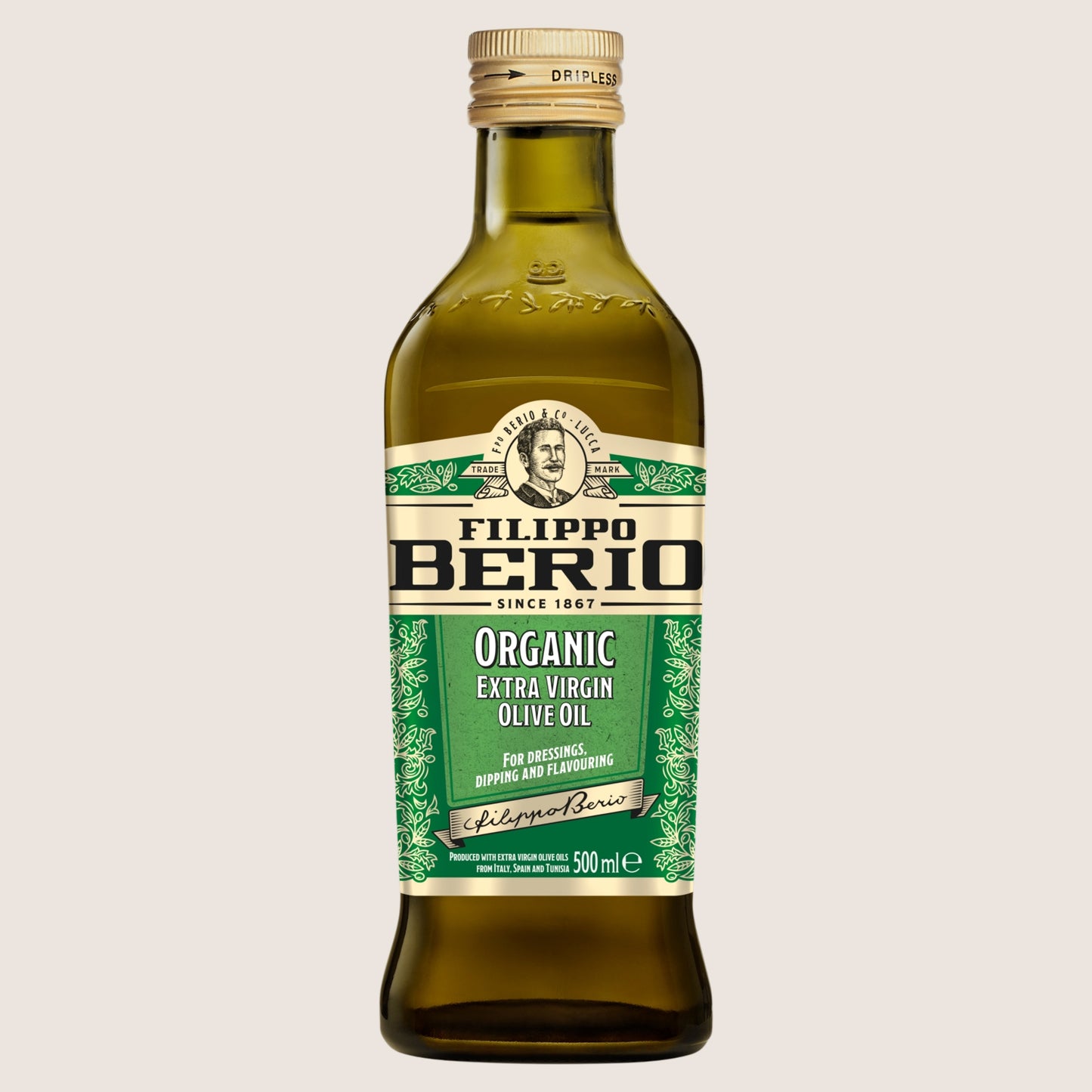Filippo Berio Organic Extra Virgin Olive Oil Organic 500ml