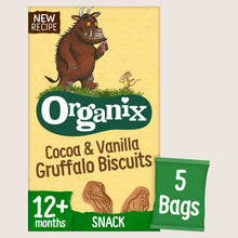 Organix Gruffalo Biscuits Toddler Snacks Multipack 12 months+ No Artificial Additives 5x20g