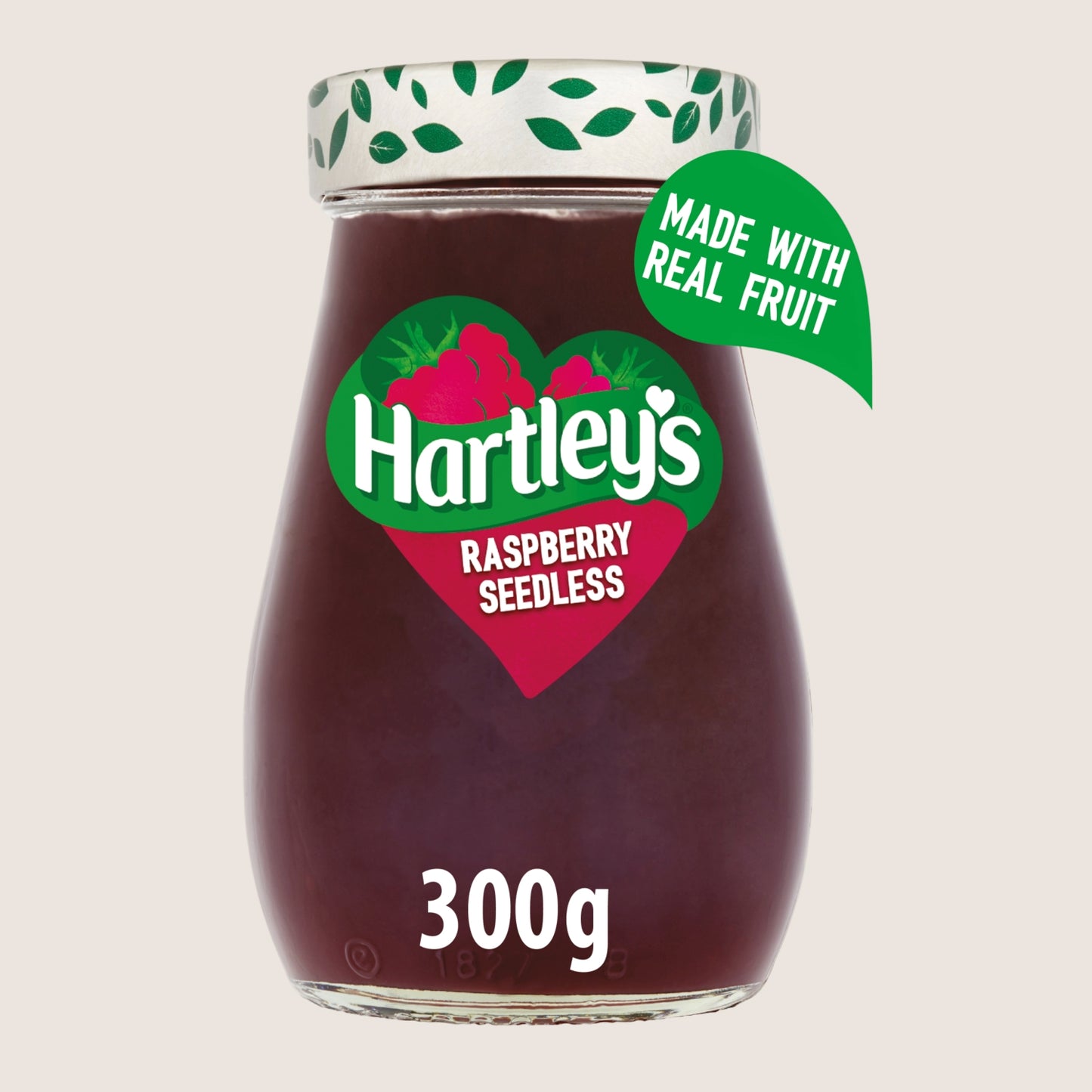 Hartley's Best Raspberry Seedless Jam No Artificial Additives 300g