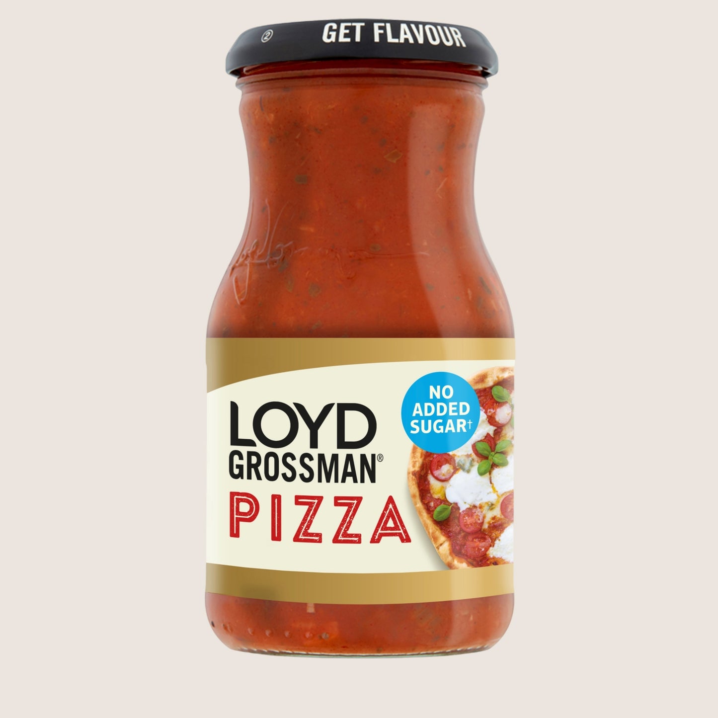 Loyd Grossman No Added Sugar Tomato Pizza Sauce Jar No Added Sugar 350g
