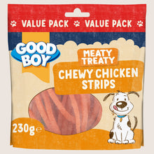 Good Boy Meaty Treaty Chewy Chicken Strips No Artificial Additives 230g
