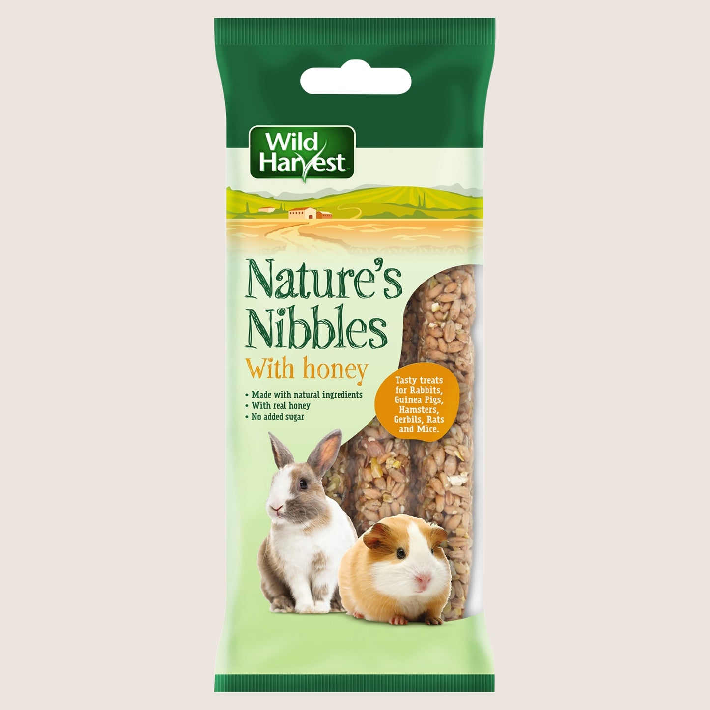 Wild Harvest Small Animal Treats with Honey Pack of 3 Sticks Nutritionally Complete 95g