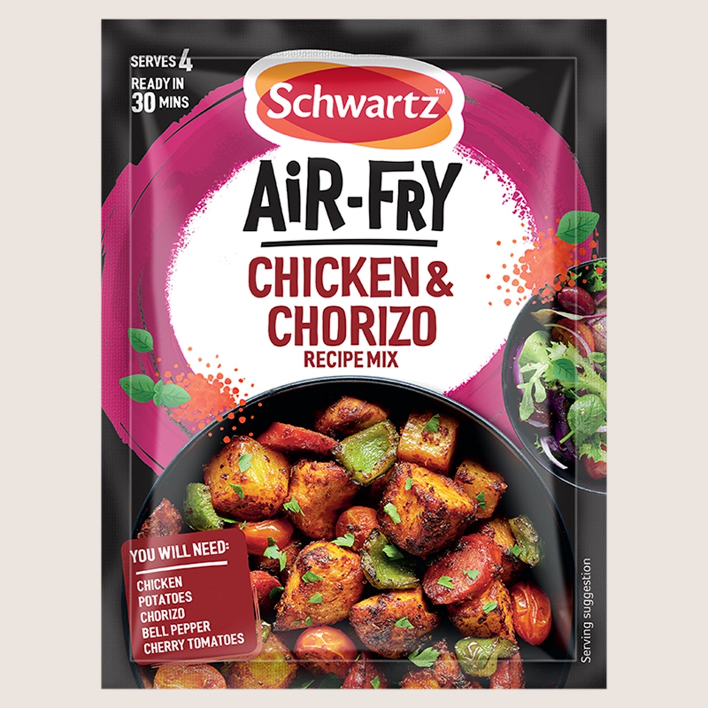 Schwartz Air Fryer Chicken & Chorizo Recipe Mix No Artificial Additives 30g