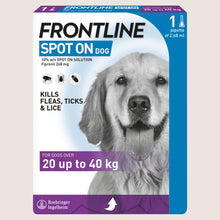 Frontline Spot On Flea & Tick Treatment For Large Dogs 20 Nutritionally Complete 40kg