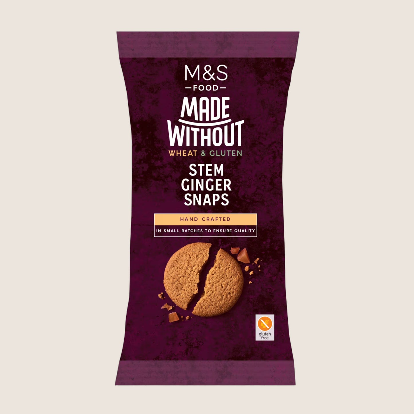 M&S Made Without Wheat Stem Ginger Snaps 150 g