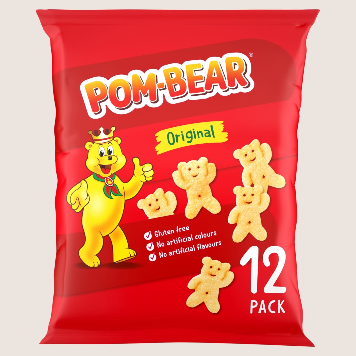 Pom Bear Original Crisps Gluten Free 12 Pack