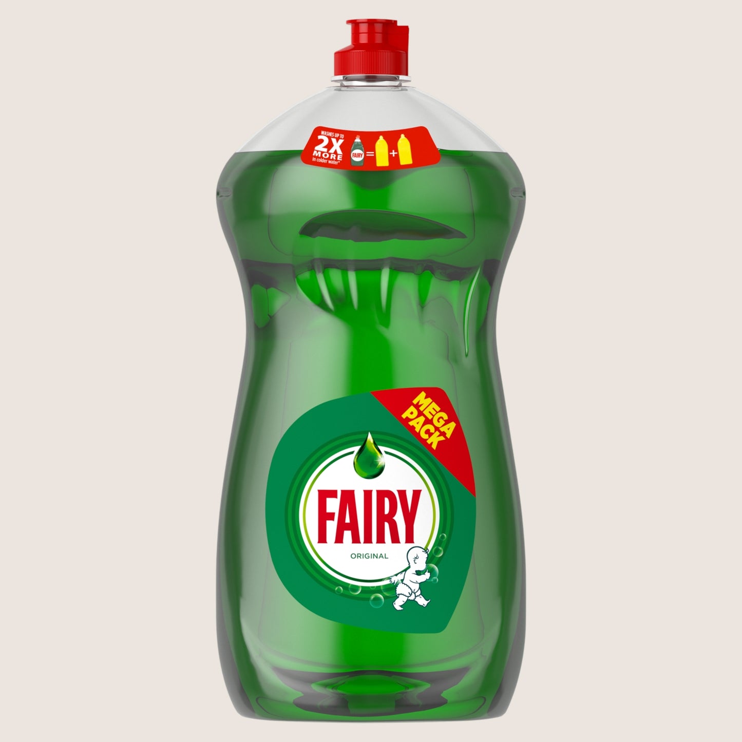 Fairy Original Washing Up Liquid Green with LiftAction 1450 ML