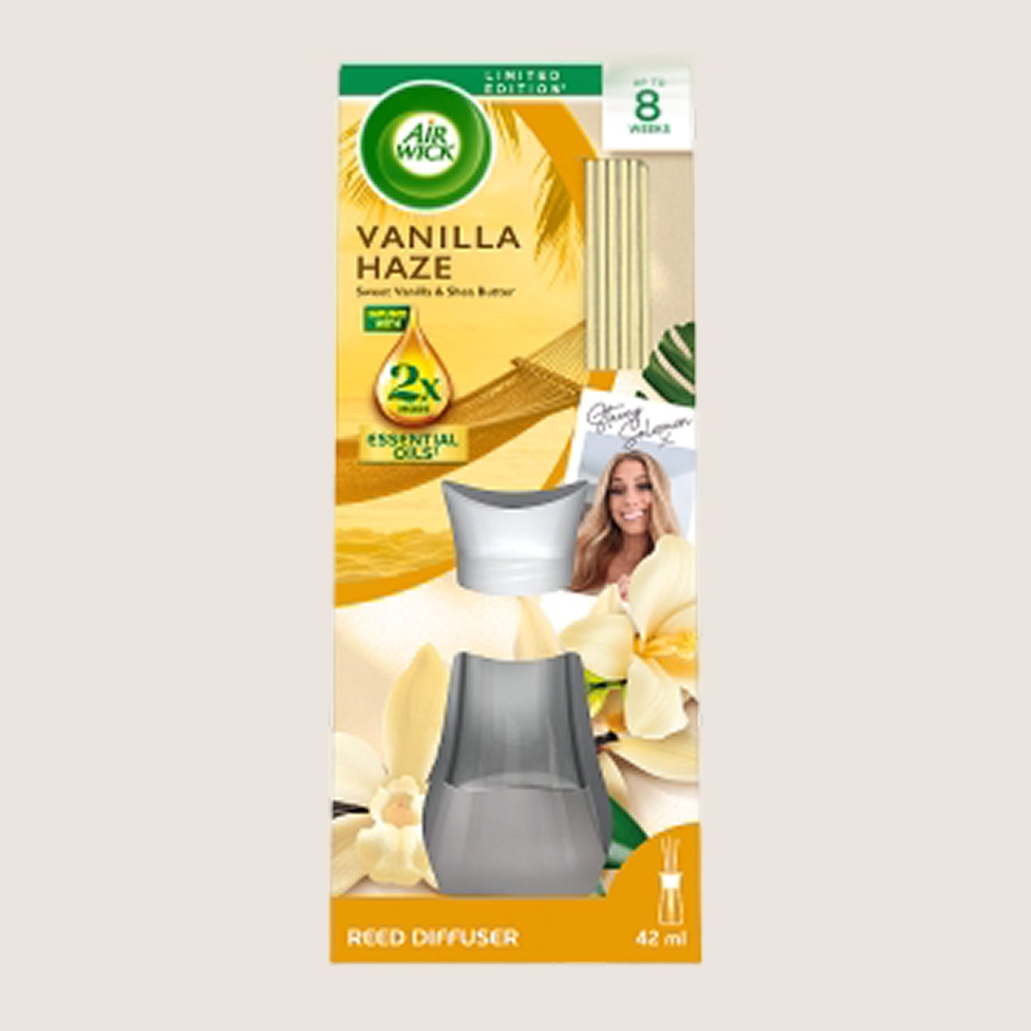 Air Wick Vanilla Haze Essential Oils Reeds Diffuser 42ml