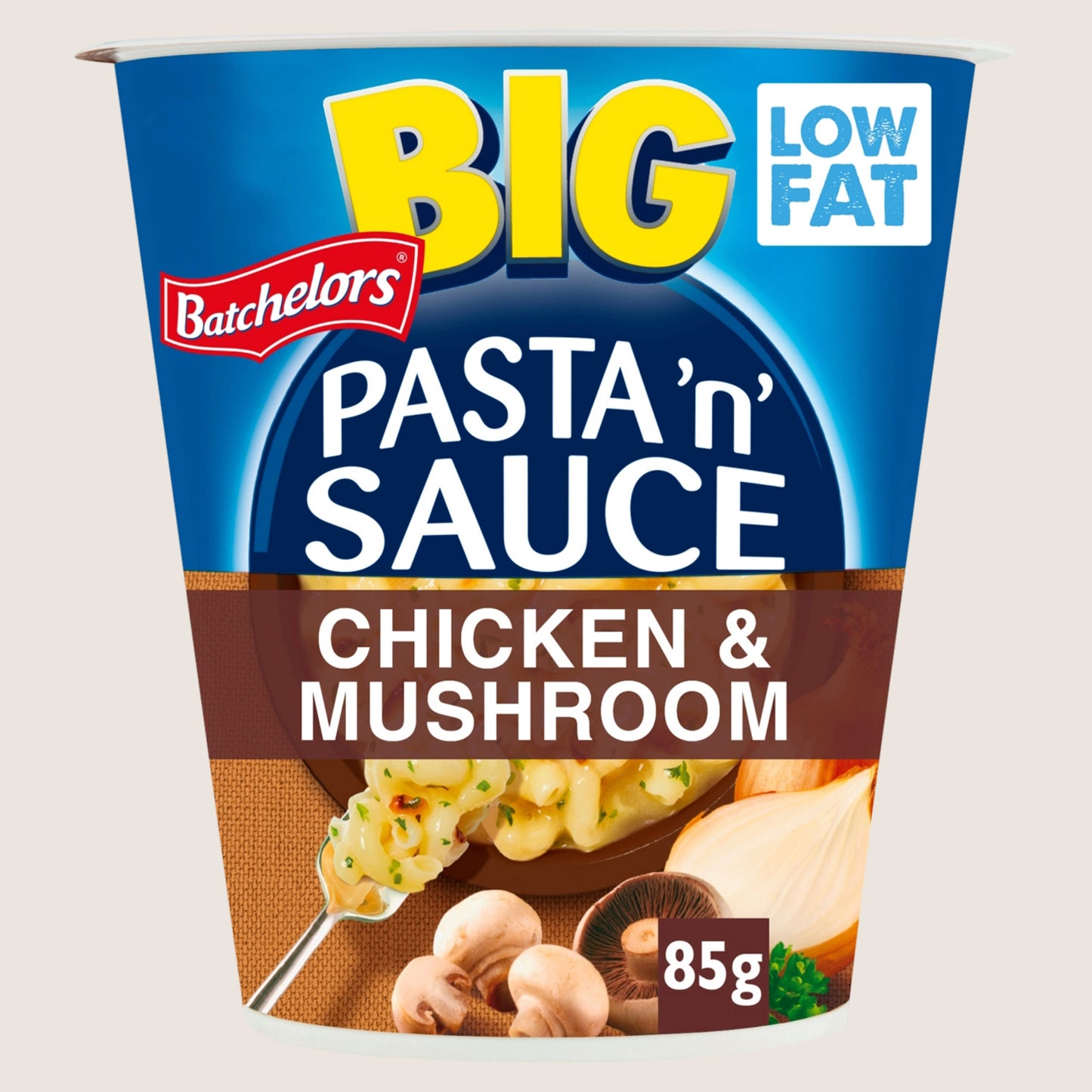 Batchelors Big Pasta 'n' Sauce Chicken & Mushroom Flavour Instant Pasta Pot No Artificial Additives 85g