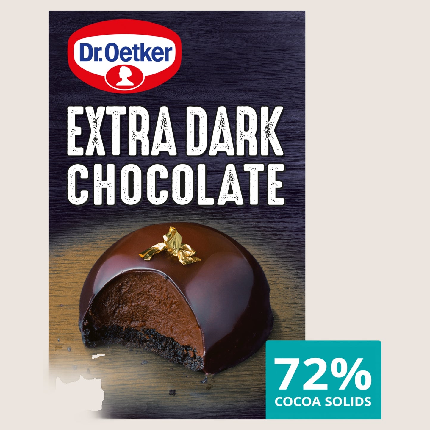 Dr Oetker Extra Dark Chocolate Bar 100g