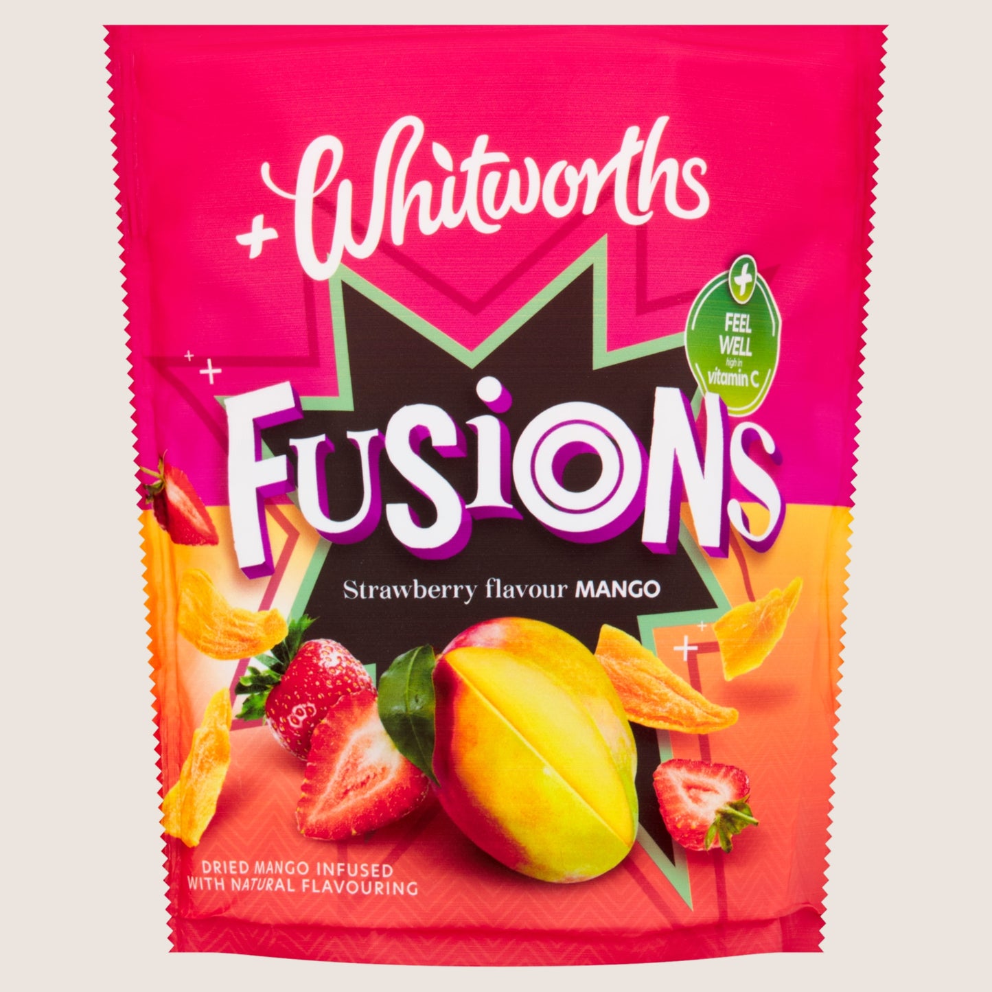 Whitworths Strawberry Flavour Mango Fusions Vegan Friendly 75g