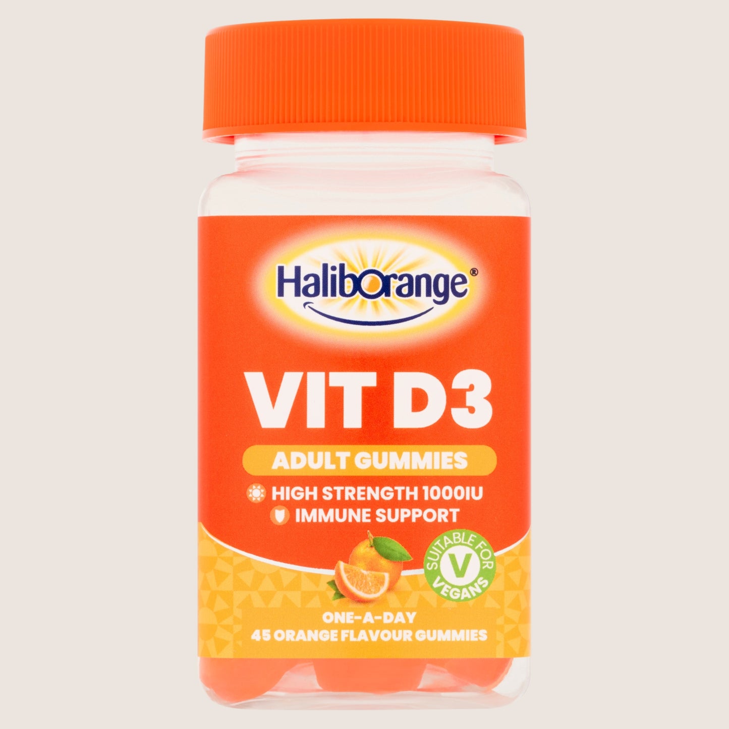 Haliborange Vit D3 45 Orange Flavour Gummies