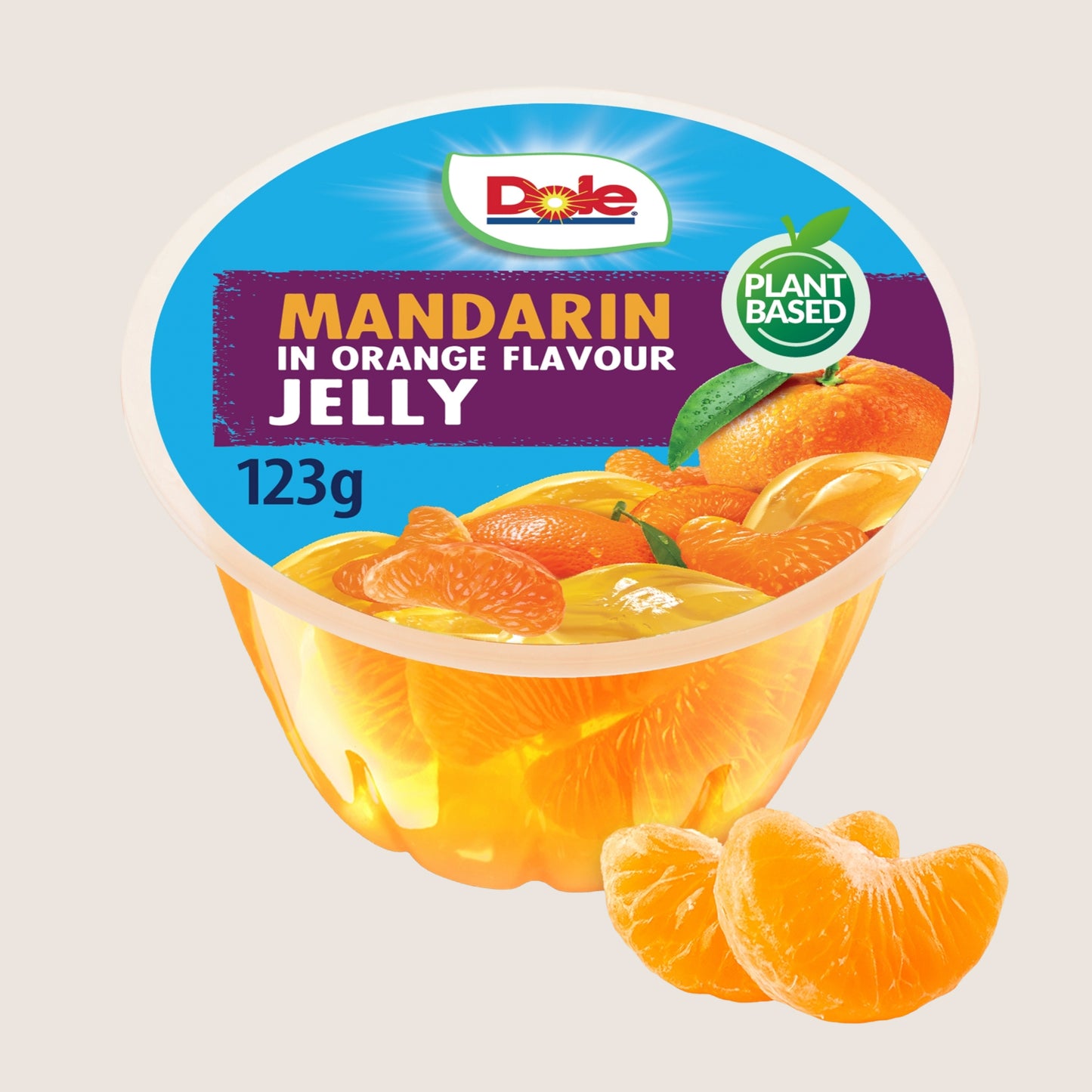 Dole Mandarin in Orange Flavour Jelly No Artificial Additives 123g