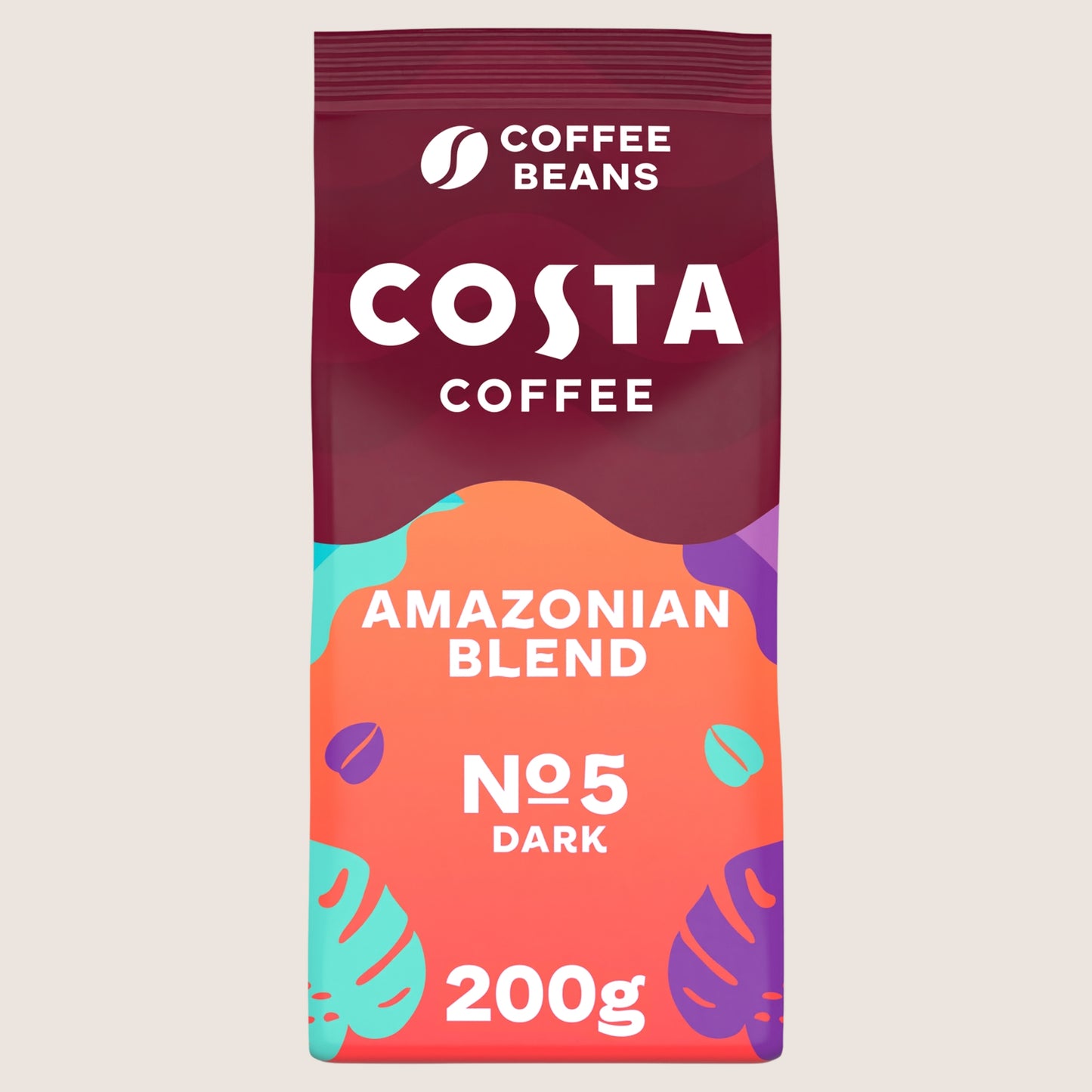 Costa Intense Amazonian Blend Coffee Beans Rich and Intense 200g