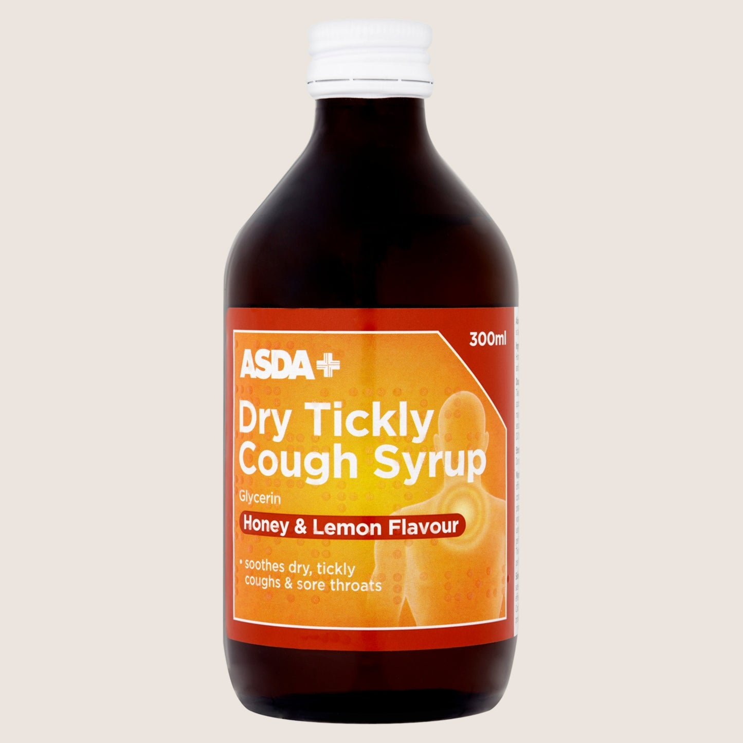ASDA Dry Tickly Cough Syrup Glycerin Honey & Lemon Flavour
