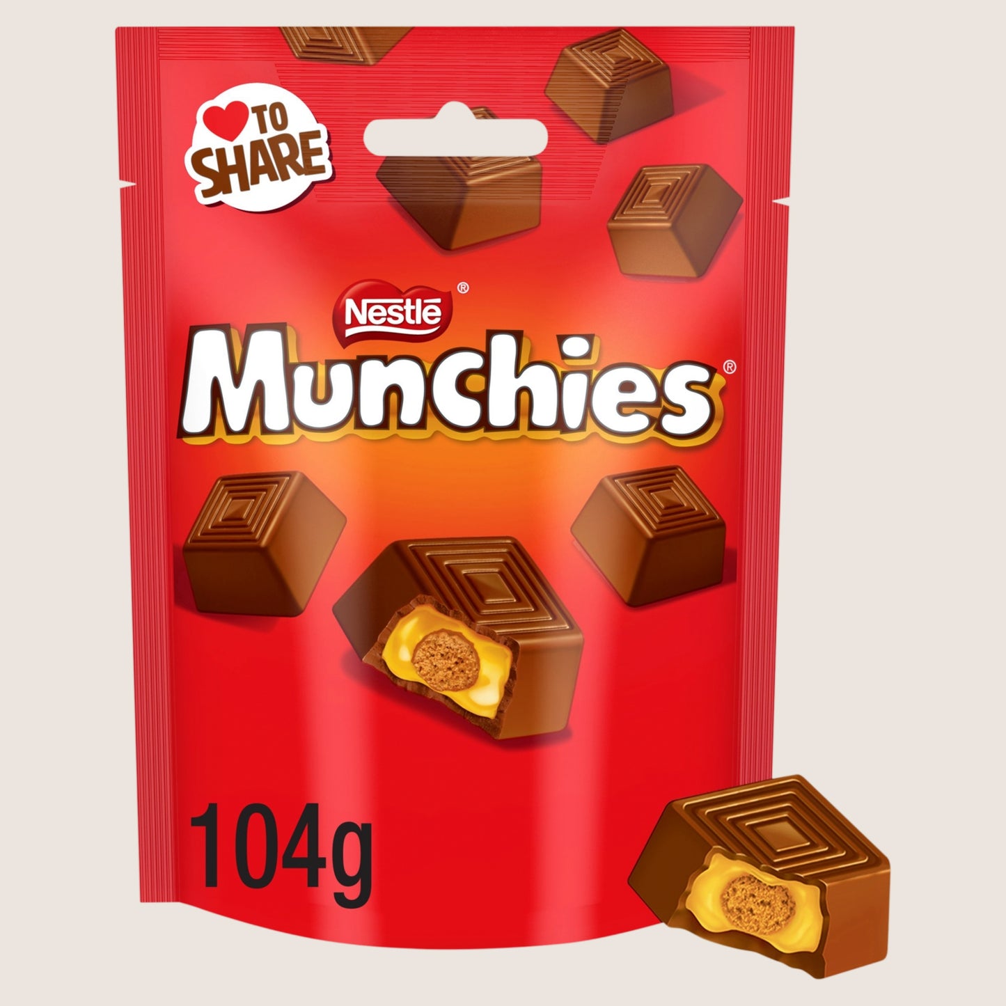 Munchies Milk Chocolate & Caramel Sharing Bag 104g