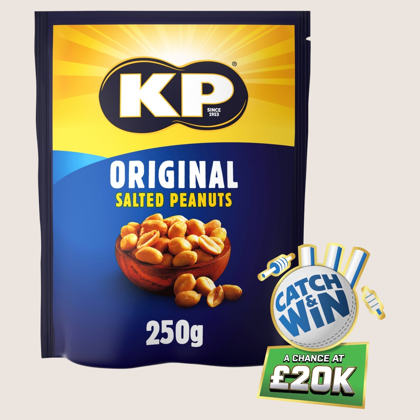 KP Original Salted Peanuts Multipack 250g