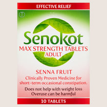 Senokot Max Strength Tablets Adult Senna Fruit 10 Tablets