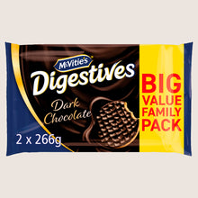 McVitie's Dark Chocolate Digestive Biscuits Dark Chocolate 2 x 266g