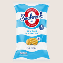 Seabrook Sea Salt & Vinegar Flavour The Original Crinkle Cut Crisp Gluten Free 6 x 25g